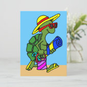 Dessin Invitation de tortue d'été (Debout devant)