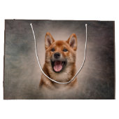 Dessin Japonais Shiba Inu chien Grand sac cadeau (Dos)