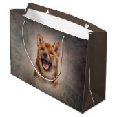 Dessin Japonais Shiba Inu chien Grand sac cadeau (Dos Angle)