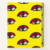Dessin Kawaii Sushi, riz au poisson et Carnet aux  (Dos)