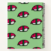 Dessin Kawaii Sushi, riz au poisson et Carnet aux (Dos)