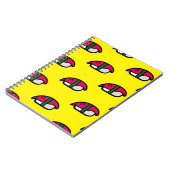 Dessin Kawaii Sushi, riz au poisson et Carnet aux (Côté gauche)