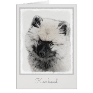 Dessin Keeshond Chiot - Joli dessin original Chien