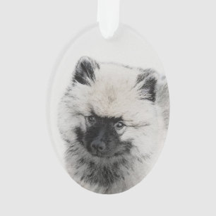 Dessin Keeshond Chiot - Joli dessin original Chien