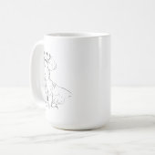 Dessin Mignon de Teckel, Tasse à Café pour Maman d (Devant gauche)