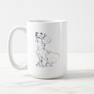 Dessin Mignon de Teckel, Tasse à Café pour Maman d