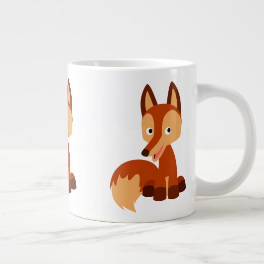 Dessin mignon Fox Jumbo Mug (Droite)
