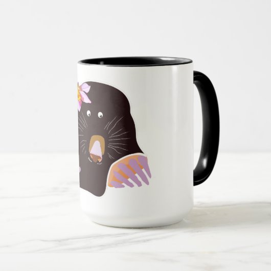 Dessin mignon Mole Combo Mug (Devant droit)