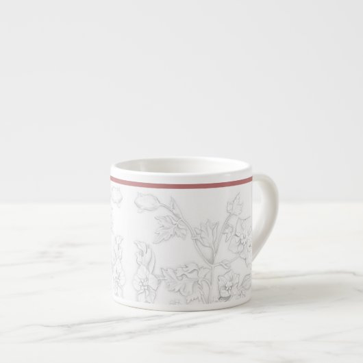 Dessin moghol sur un mug espresso (Devant droit)