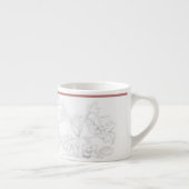 Dessin moghol sur un mug espresso (Droite)