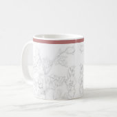 Dessin Mughal sur un mug classique (Devant gauche)