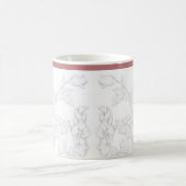 Dessin Mughal sur un mug classique (Centre)