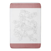 Dessin Mughal sur un Tapis de Bain (devant Vertical)