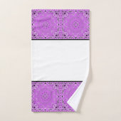 Dessin oriental violet (Serviette à main)