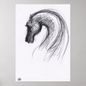 Dessin original 1 Cheval Année Poster Zodiac (Devant)