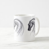 Dessin original 1 Cheval Année Zodiac Mug (Devant droit)
