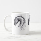 Dessin original 1 Cheval Année Zodiac Mug (Gauche)