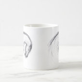 Dessin original 2 Cheval Année Zodiac Mug (Centre)