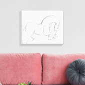 Dessin original 3 Cheval Année Zodiac Impression d (Insitu(Salon))