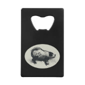 Dessin original de porc avec ouverture de bouteill (Dos)