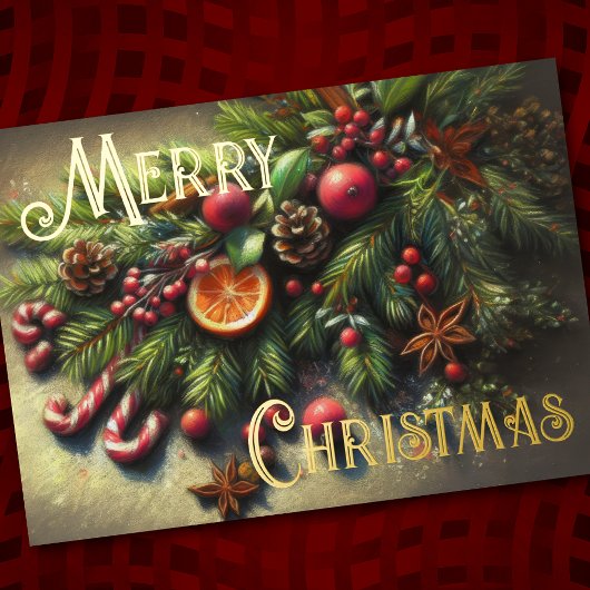 Dessin Pastel Dessin de Noël Vacances Verdure