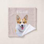 Dessin personnalisé Welsh Corgi Dog (Gant de toilette)