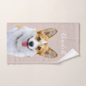 Dessin personnalisé Welsh Corgi Dog (Serviette à main)