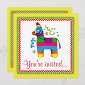Dessin Pinata Invitation Anniversaire (Devant / Derrière)