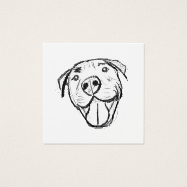 dessin pitbull simple amoureux des chiens noir bla (Devant)