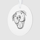 dessin pitbull simple amoureux des chiens noir bla (devant)