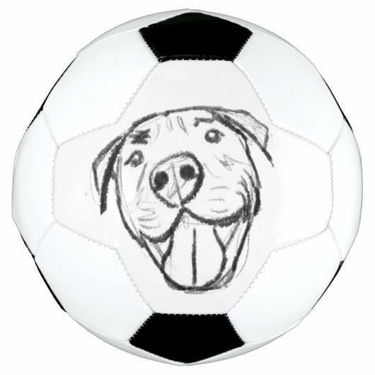 dessin pitbull simple amoureux des chiens noir bla (Devant)