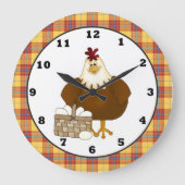 Dessin Poulet de cuisine horloge murale (Recto)