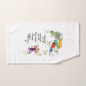 Dessin "Que les Anges se méfient toujours de vous" (Serviette à main)