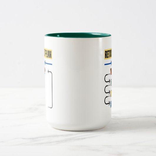 Dessin - Régime de retraite 2024 Mug (Centre)