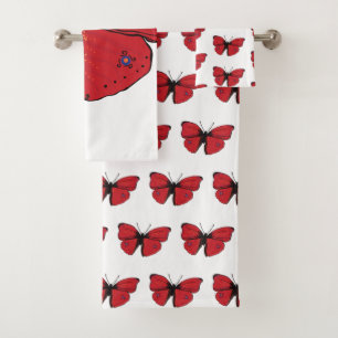 Dessin rouge de papillon