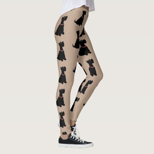 Dessin Scottie Dog Leggings (Droite)