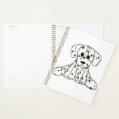 Dessin simple de contour de chien en peluche dalma (Devant avec enveloppe)