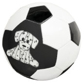 Dessin simple de contour de chien en peluche dalma (3/4)