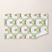 Dessin sur le mouton (Serviette à main)