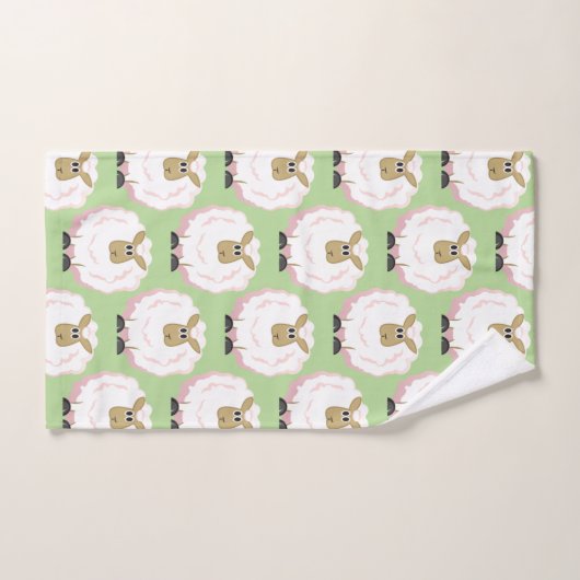 Dessin sur le mouton (Serviette à main)