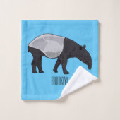Dessin sur Tapir (Gant de toilette)