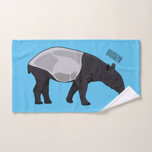Dessin sur Tapir (Serviette à main)