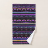 Dessin tribal violet (Serviette à main)