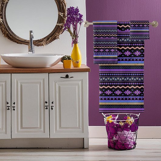 Dessin tribal violet
