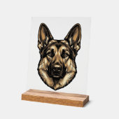 Dessin vectoriel de chien de berger à gravure vint (Angle)