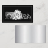 Dessin Vieux Couple Et Carte de visite De Rue (Devant / Derrière)