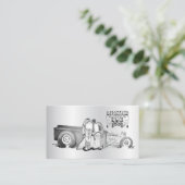 Dessin Vieux Couple Et Carte de visite De Rue (Debout devant)