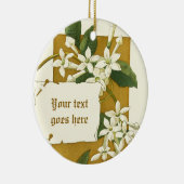 Dessin vintage blanc jasmin ornement (Droite)