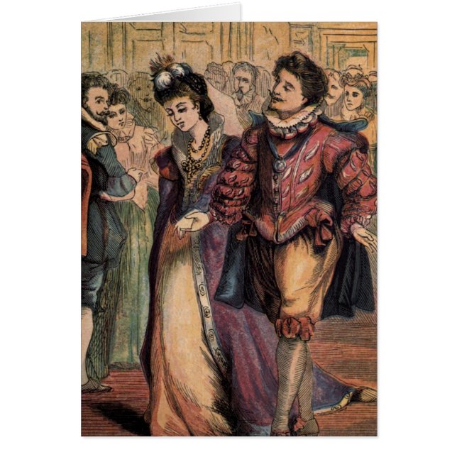 Dessin vintage : Cendrillon et le prince (Devant)
