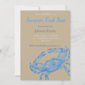 Dessin vintage - Invitation à ébullition du crabe (Devant)